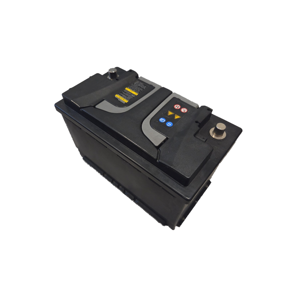 Mercedes-AMG 13.2V lithium starter battery, safety pictograms and Li-ion recycling label – A0029820608