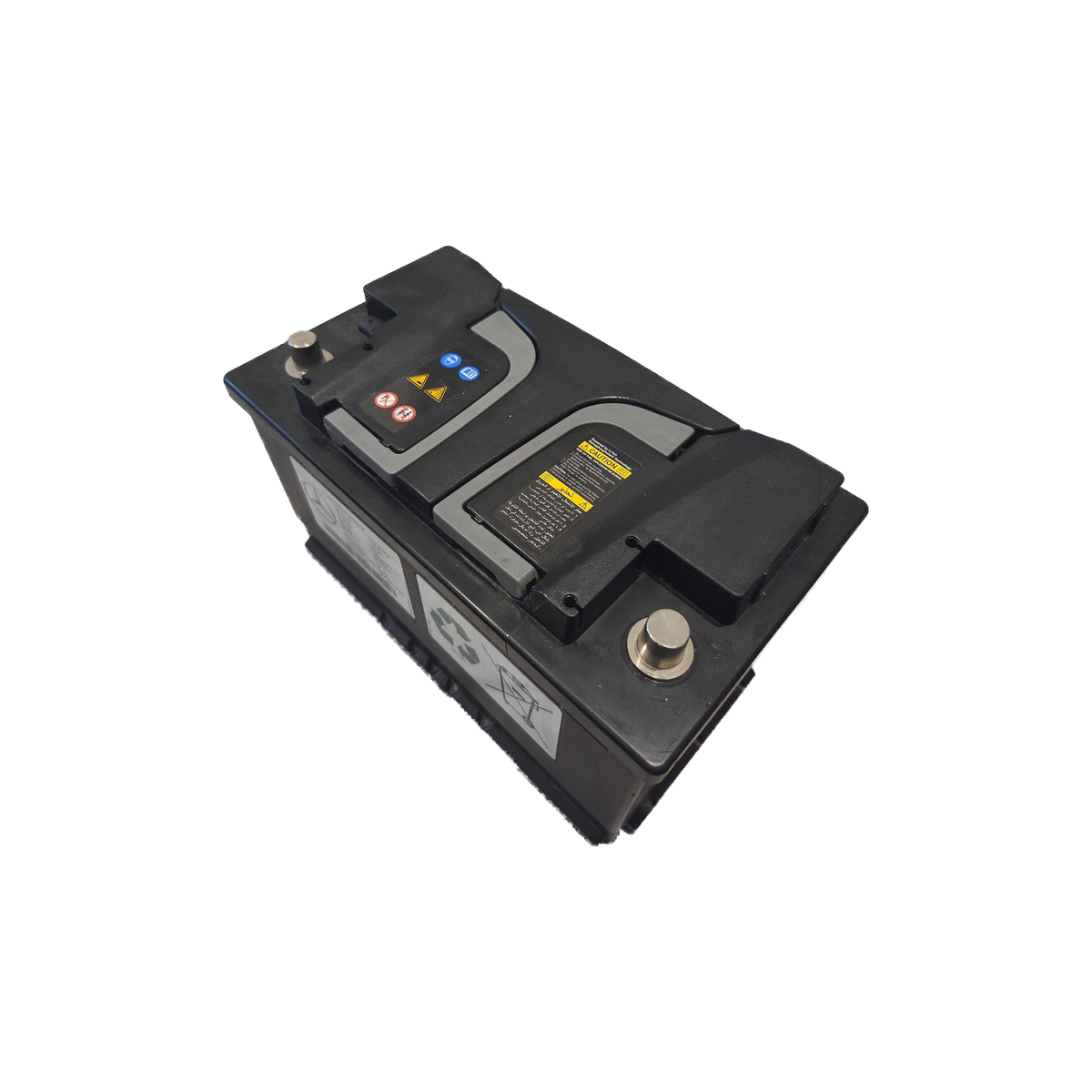 Mercedes-AMG 13.2V lithium starter battery, three-quarter side view of the case – A0029820608