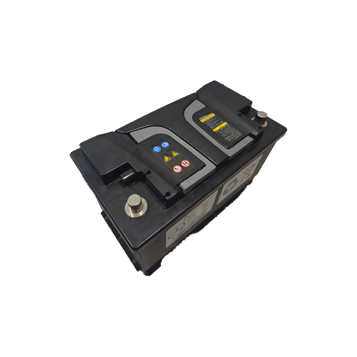 Mercedes-AMG 13.2V lithium starter battery, top-down view of the vent covers – A0029820608