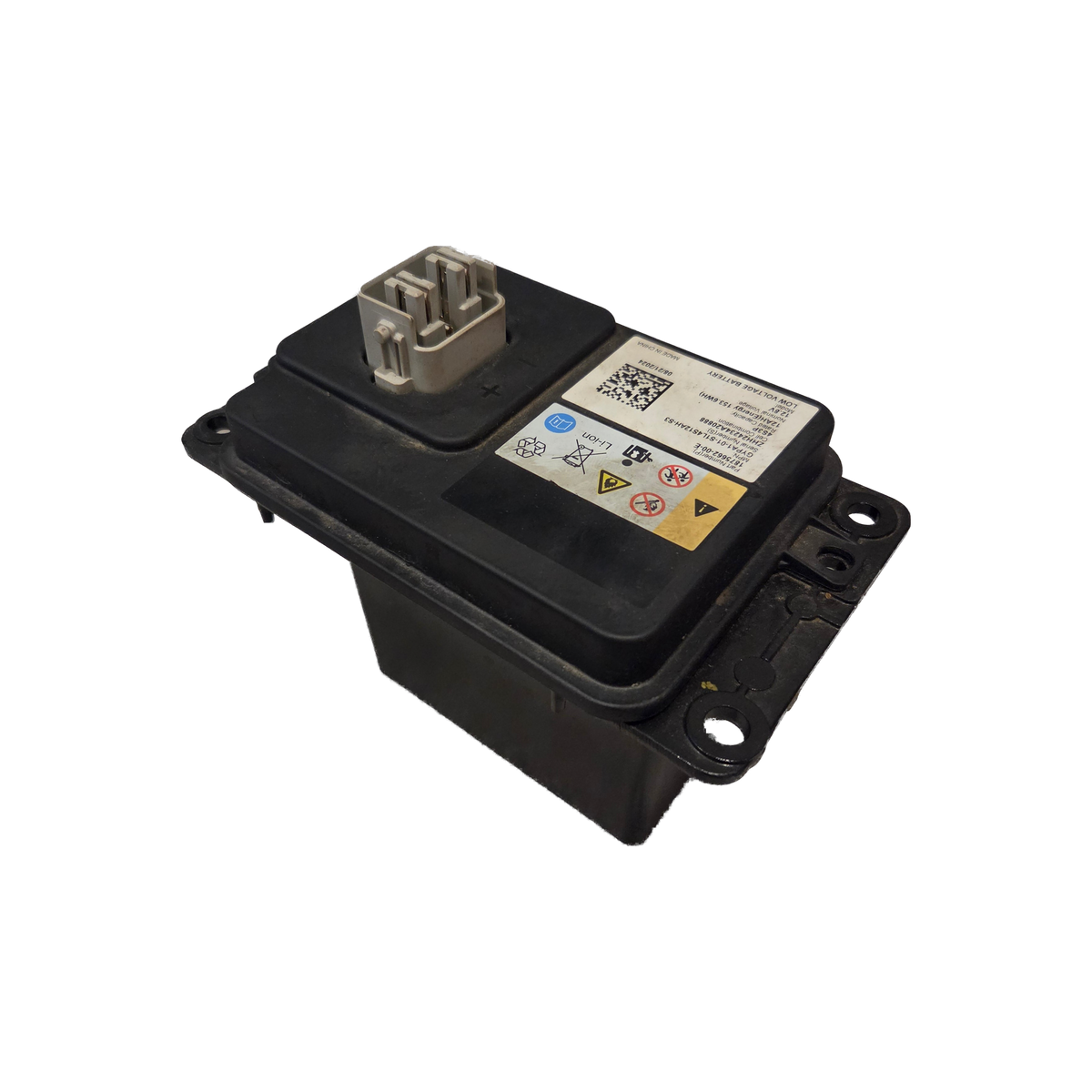 Tesla 12.8V lithium battery, side profile of the casing – 1875662-00-E