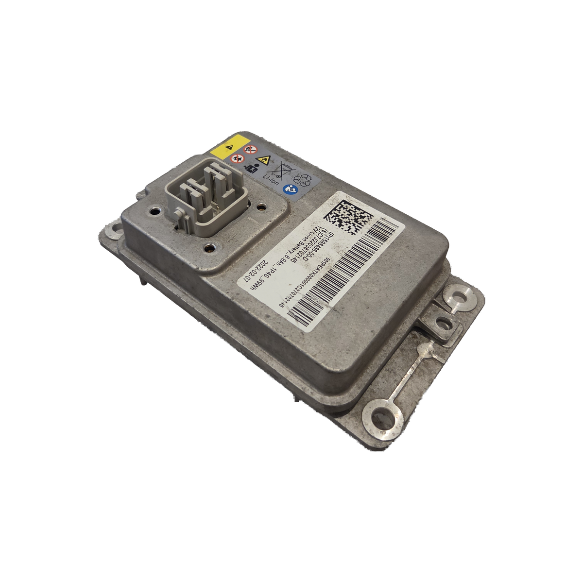 Tesla 12V lithium battery, rear corner view of the casing – 1598486-99-C